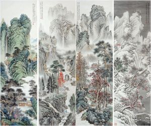 Art chinoises contemporaines - Paysage Quatre Pièces