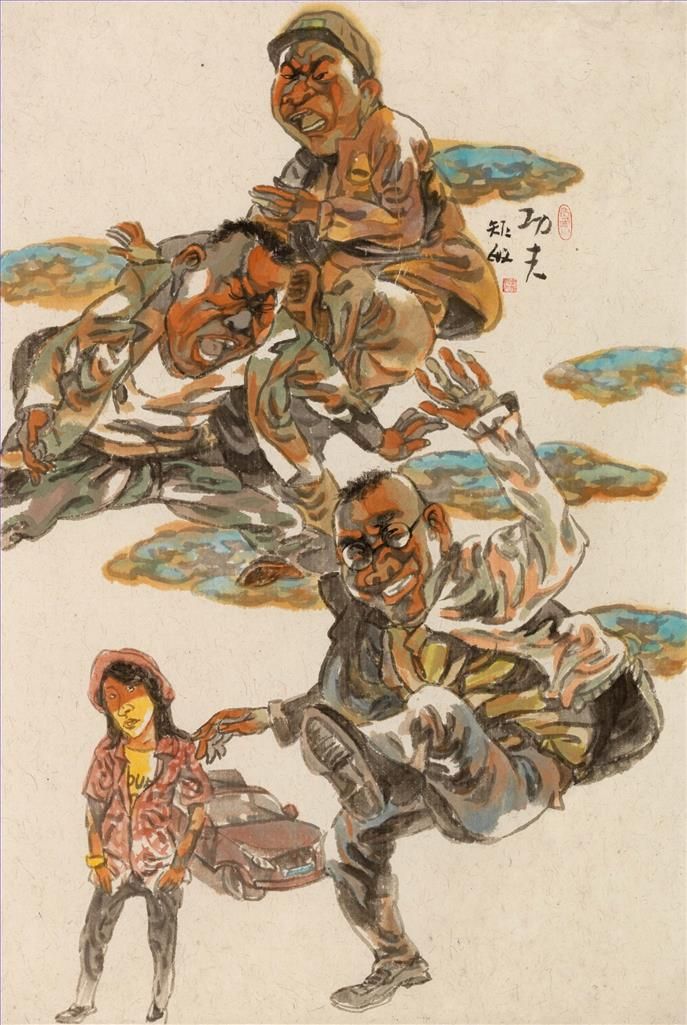 Zhou Jumin Art Chinois - Kongfu