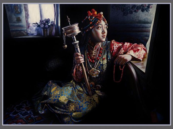 Zhou Yao Peinture à l'huile - Autant en emporte les nuages