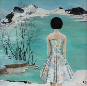 Zhu Jian œuvre - Paysage couvert de neige