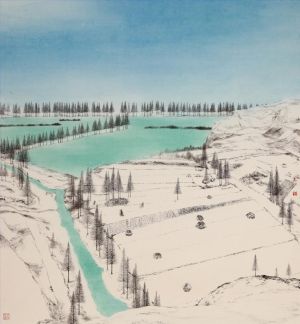 Zhu Jian œuvre - Neige sur la rivière cette année-là