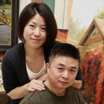 artiste contemporain de Peinture à l'huile - Dou Hongwei and Dou Shiping