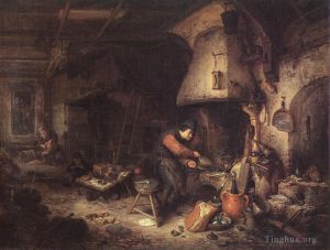 Adriaen van Ostade œuvres - Alchimiste