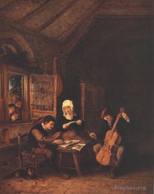 Adriaen van Ostade œuvres - Musiciens de village
