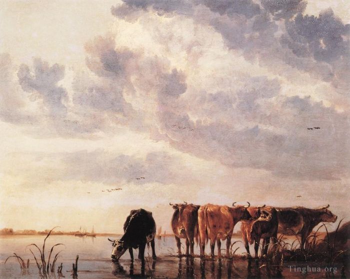 Aelbert Cuyp Peinture à l'huile - Vaches