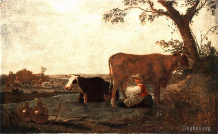 Aelbert Cuyp Peinture à l'huile - La laitière