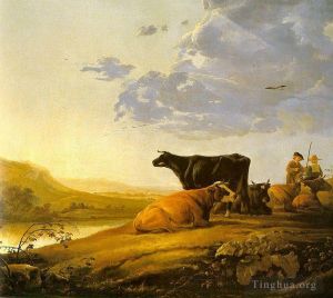 Aelbert Cuyp œuvres - Jeune berger avec des vaches