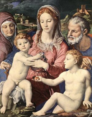 Agnolo di Cosimo œuvres - Sainte famille