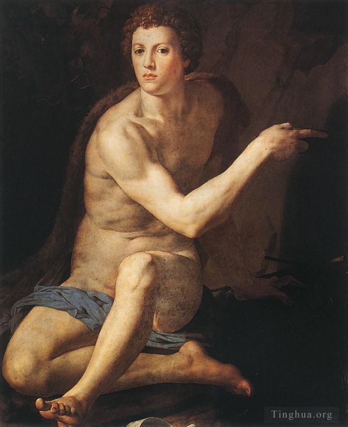 Agnolo di Cosimo Peinture à l'huile - Jean le Baptiste