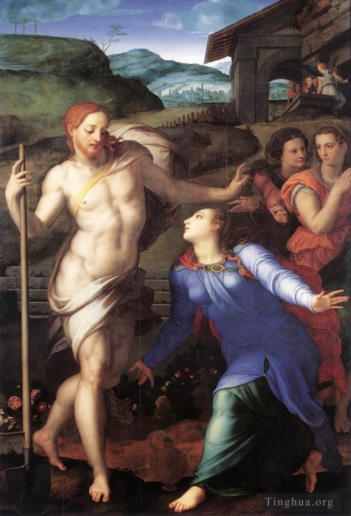 Agnolo di Cosimo Peinture à l'huile - Noli moi tangere
