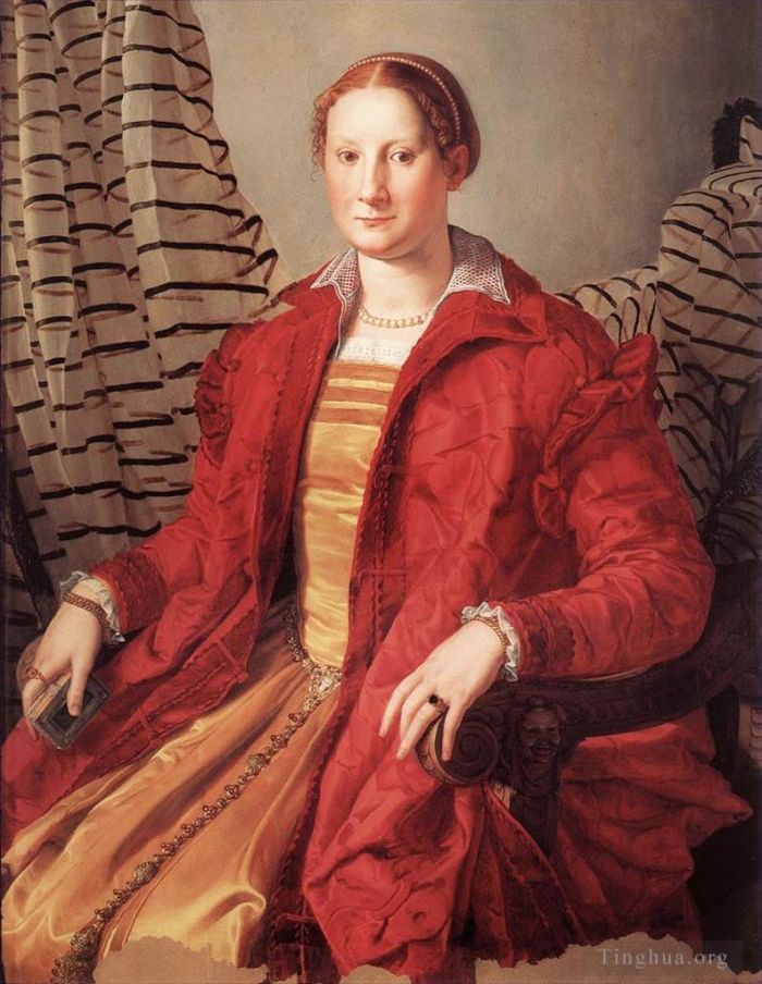 Agnolo di Cosimo Peinture à l'huile - Portrait d'une dame