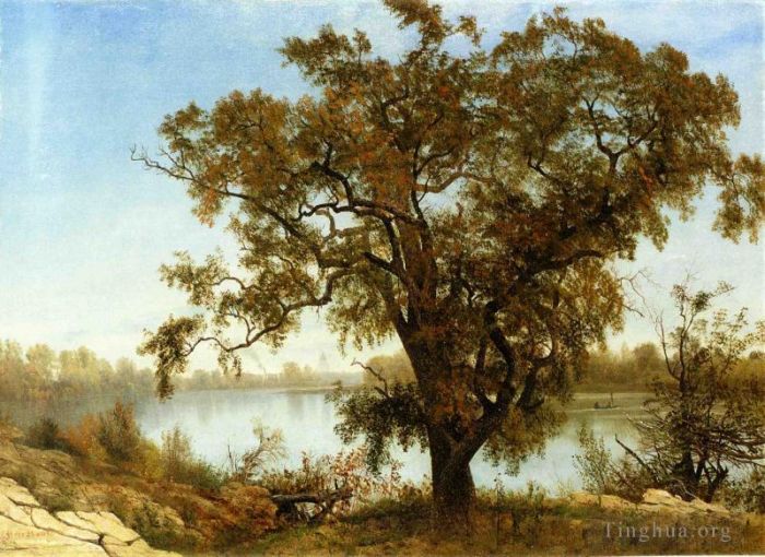 Albert Bierstadt Peinture à l'huile - Une vue de Sacramento
