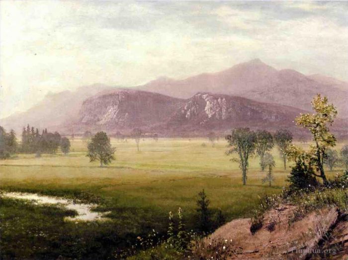 Albert Bierstadt Peinture à l'huile - Conway Meadows New Hampshire