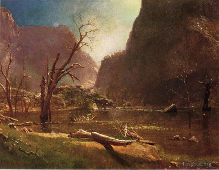 Albert Bierstadt Peinture à l'huile - Hatch Hatchy Valley Californie