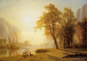Albert Bierstadt œuvres - Kings River Canyon en Californie
