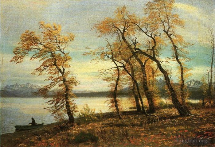 Albert Bierstadt Peinture à l'huile - Lac Mary en Californie