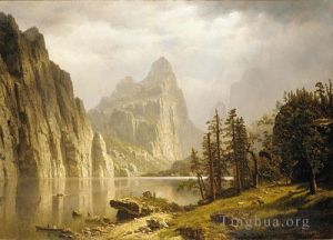 Albert Bierstadt œuvres - Vallée de Yosemite sur la rivière Merced