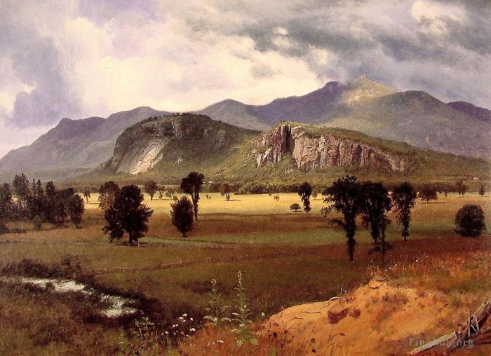 Albert Bierstadt Peinture à l'huile - Moat Mountain Intervalle New Hampshire