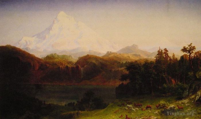 Albert Bierstadt Peinture à l'huile - Monter le capot