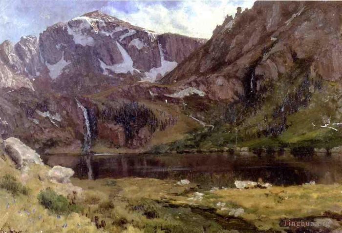 Albert Bierstadt Peinture à l'huile - Lac de montagne