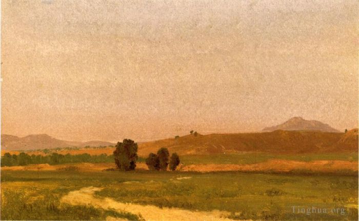 Albert Bierstadt Peinture à l'huile - Nebraska dans les plaines