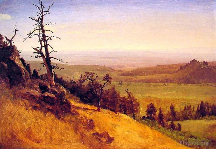 Albert Bierstadt Peinture à l'huile - Montagnes Wasatch du Nebraska