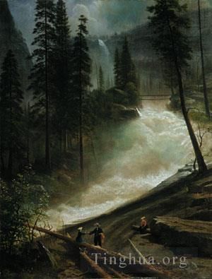 Albert Bierstadt Peinture à l'huile - Chutes du Nevada, Yosemite