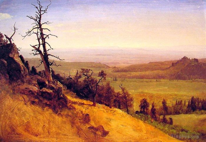 Albert Bierstadt Peinture à l'huile - Montagnes Wasatch du Newbraska