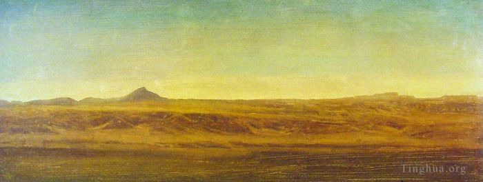 Albert Bierstadt Peinture à l'huile - Dans les plaines