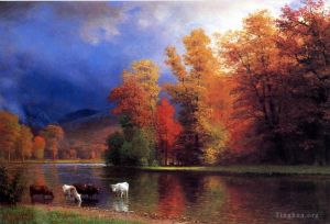 Albert Bierstadt œuvres - Sur le Saco