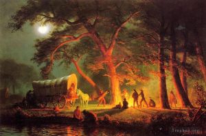 Albert Bierstadt œuvres - Piste de l'Oregon