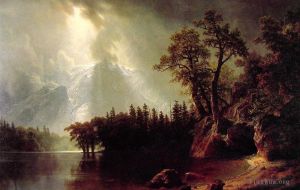 Albert Bierstadt œuvres - Passage de tempête sur la Sierra Nevada