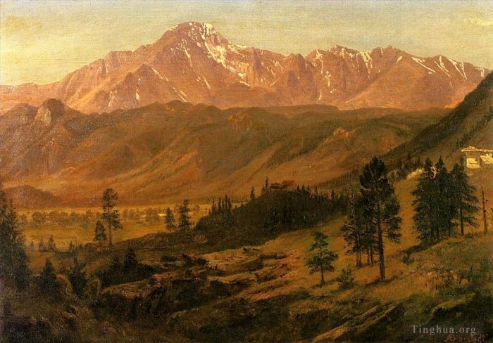 Albert Bierstadt Peinture à l'huile - Pic Pikes
