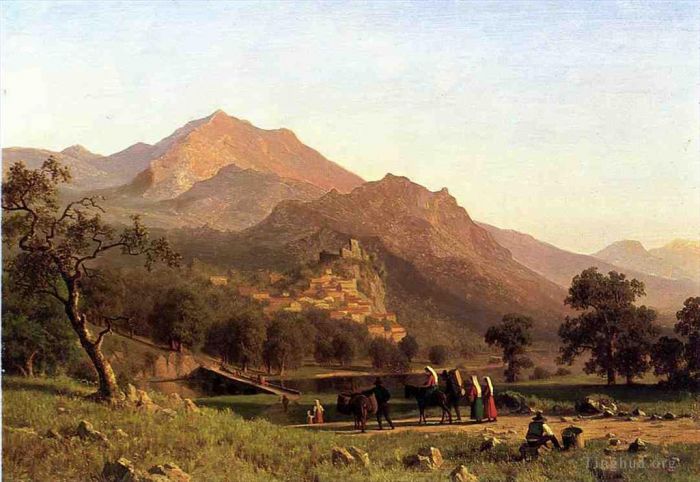 Albert Bierstadt Peinture à l'huile - Rocca de Secca