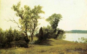 Albert Bierstadt œuvres - Naviguer sur l'Hudson