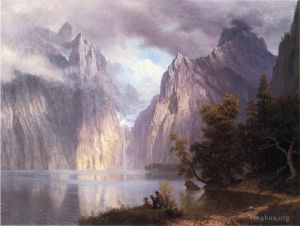 Albert Bierstadt œuvres - Scène dans la Sierra Nevada