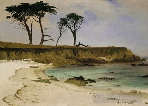 Albert Bierstadt Peinture à l'huile - Crique de la mer
