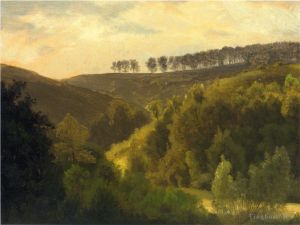 Albert Bierstadt œuvres - Lever de soleil sur Forest et Grove