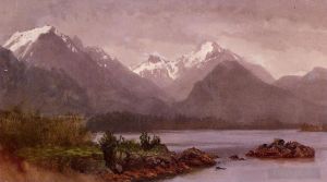 Albert Bierstadt œuvres - Les Grands Tetons Wyoming