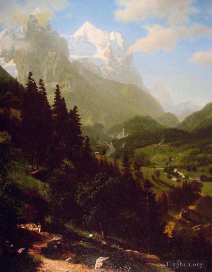 Albert Bierstadt Peinture à l'huile - Le Cervin