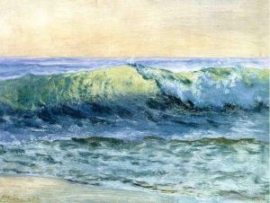 Albert Bierstadt œuvres - Le paysage marin du luminisme des vagues