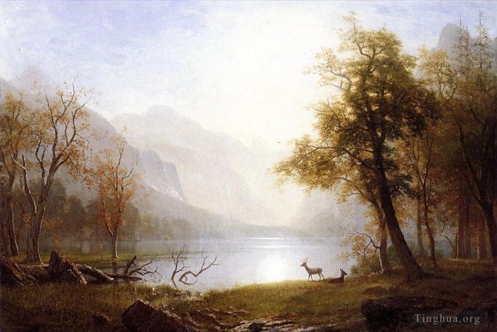 Albert Bierstadt Peinture à l'huile - Vallée de Kings Canyon