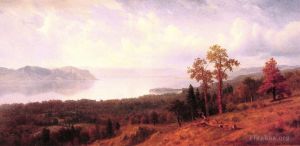 Albert Bierstadt œuvres - Vue sur l'Hudson
