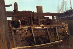 Albert Bierstadt œuvres - Scène du quai