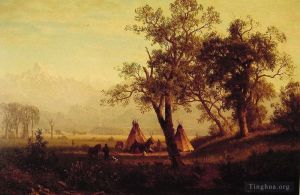 Albert Bierstadt œuvres - Montagnes de la rivière Wind