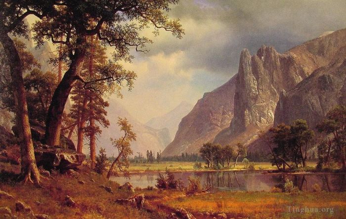 Albert Bierstadt Peinture à l'huile - Vallée de Yosemite