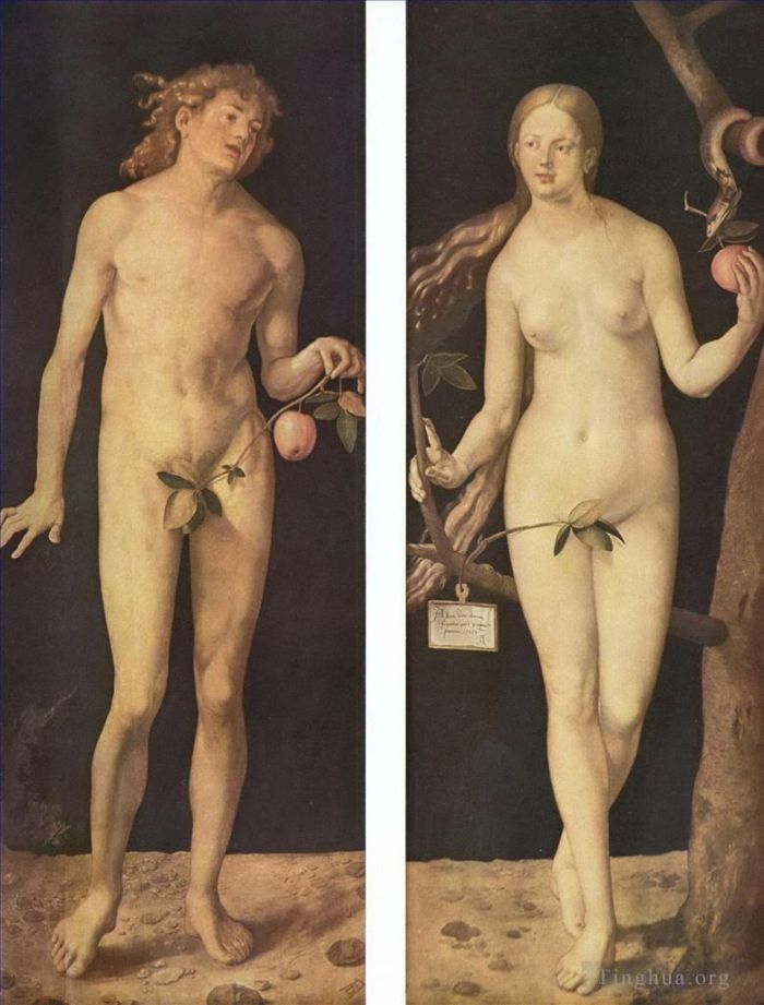 Albrecht Dürer Peinture à l'huile - Adam et Eve