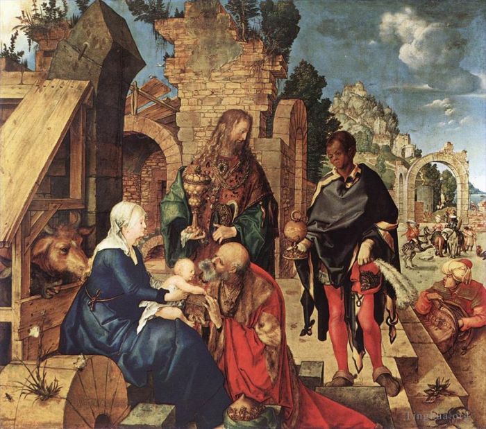 Albrecht Dürer Peinture à l'huile - Adoration des Mages