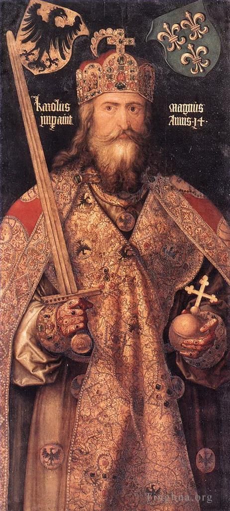 Albrecht Dürer Peinture à l'huile - L'empereur Charlemagne