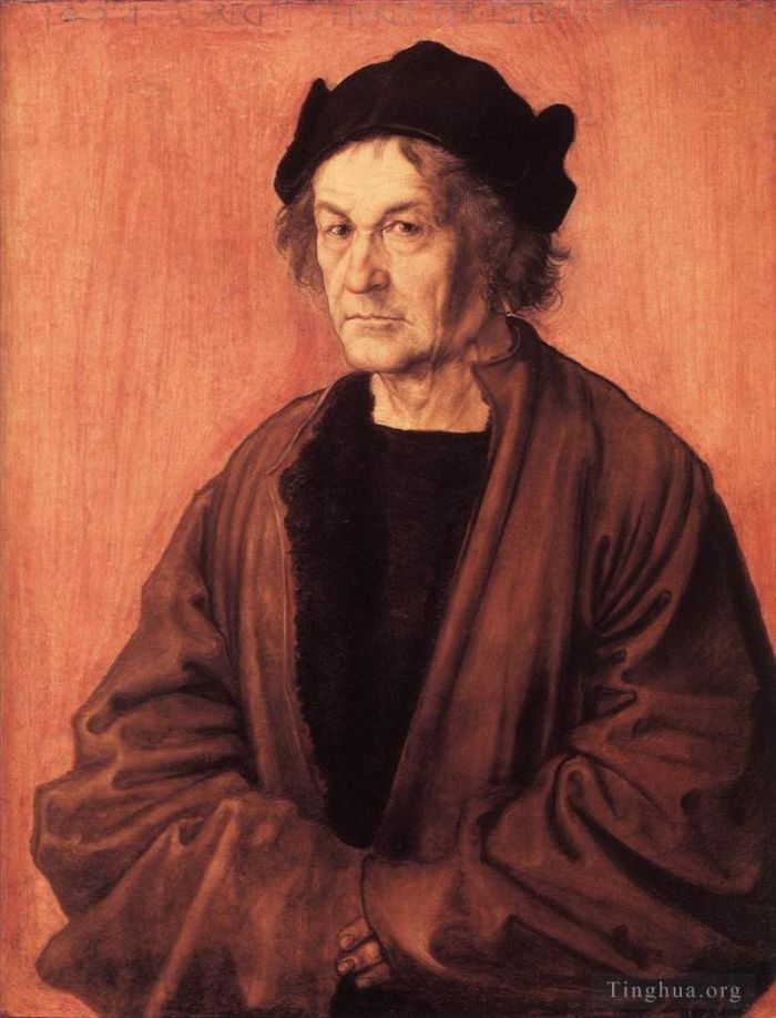 Albrecht Dürer Peinture à l'huile - Portrait du père de Durer à 70 ans
